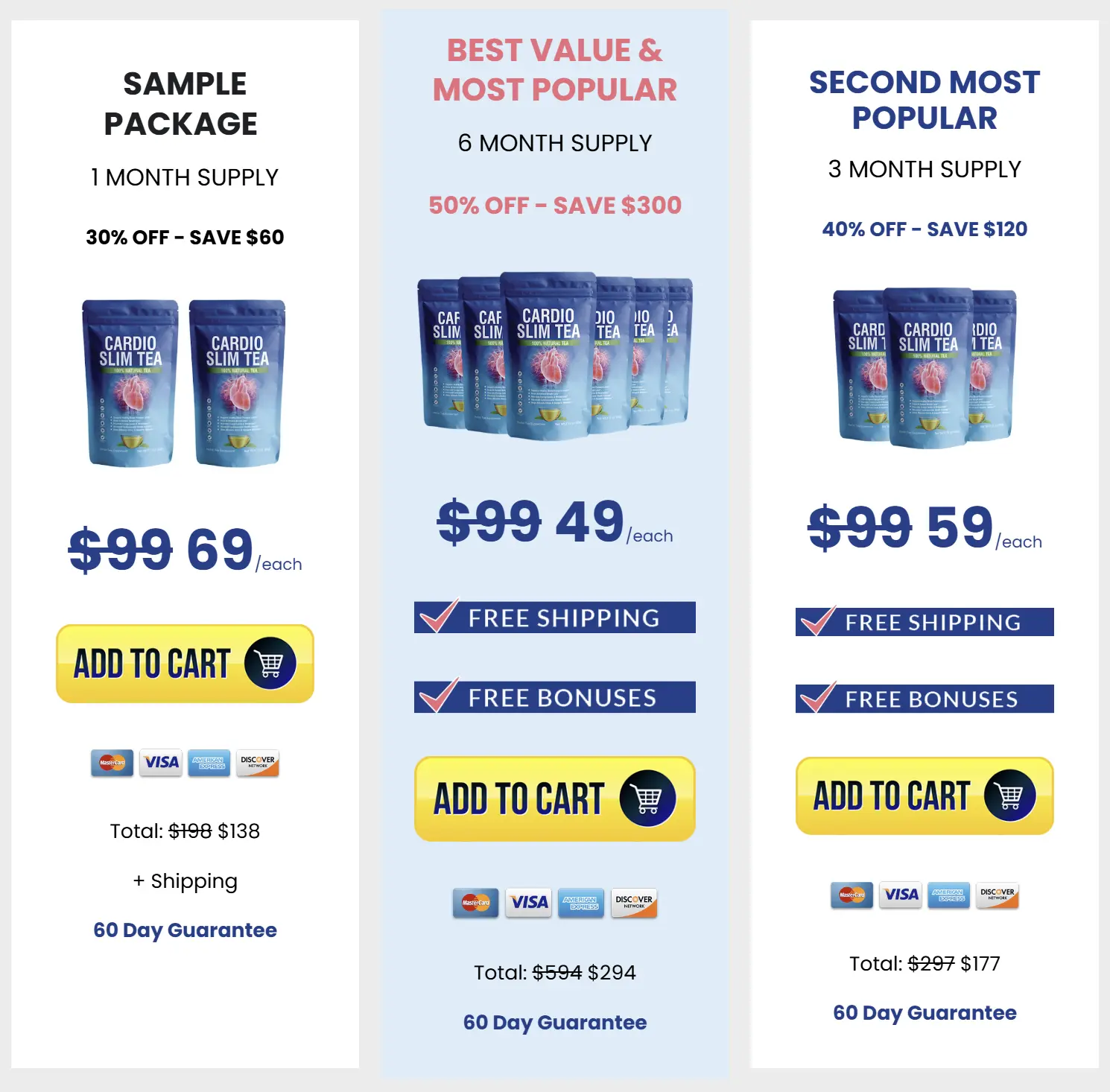 Cardio Slim Tea limited time discount pricing - up to 78% OFF official USA